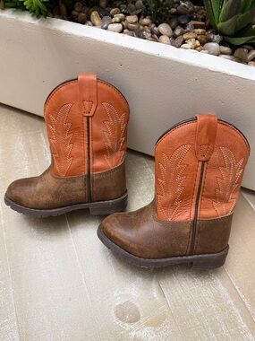 Smoky Mountain Boots Kids Size 6 Brown Cowboy Boots